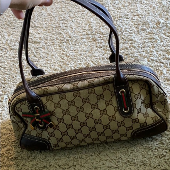GG Canvas Princy Boston authentic handbag